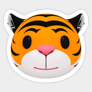 Christmas Tiger Sticker